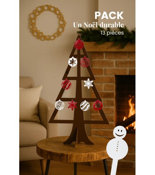 Starter Pack Déco de Noël – Sapin & déco en métal made in France
