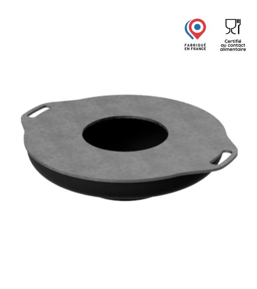 Brasero à poser 80cm avec plaque en inox