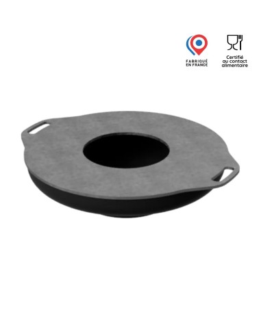 Brasero à poser 80cm avec plaque en inox