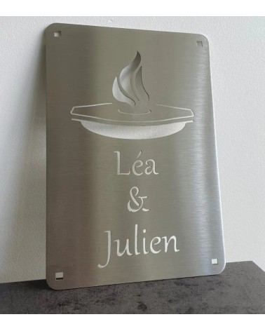 Plaque personnalisée pour brasero