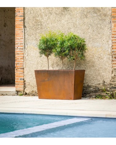 Jardinière Longue en Corten