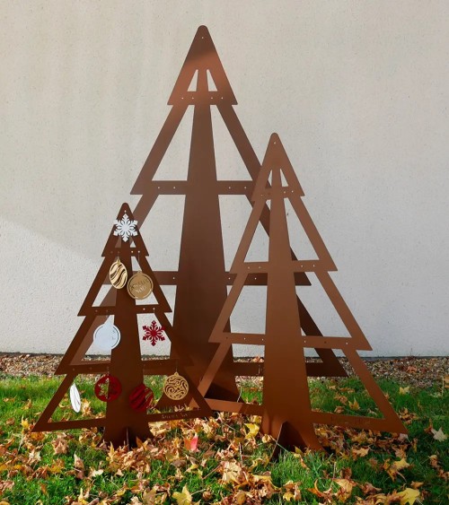 Sapin de Noël en métal | Décoration intérieur et extérieure Sapin de Noël en métal | Décoration intérieur et extérieure