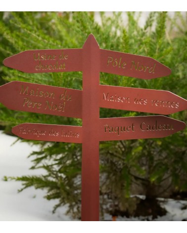 Panneau de Noël en métal | Décoration extérieure Noël