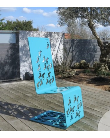 Chaise design en métal haut de gamme - Set-On - IDfer