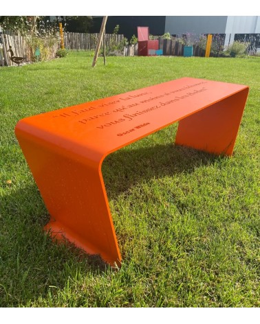 Banc design en métal personnalisé - Urbansteel - IDfer