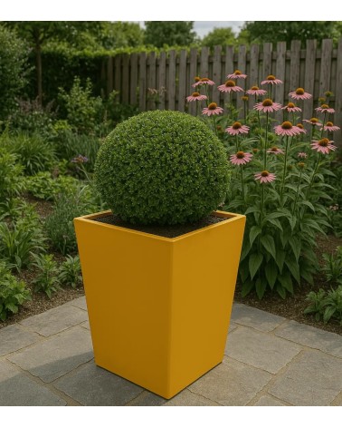 Jardinière carrée en acier thermolaqué – Design | IDfer