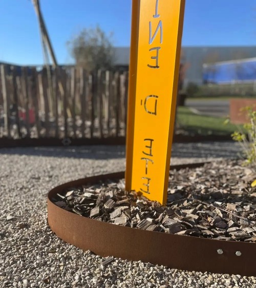 Bordures de jardin en corten