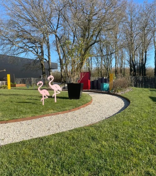 Kit de bordures de jardin en corten