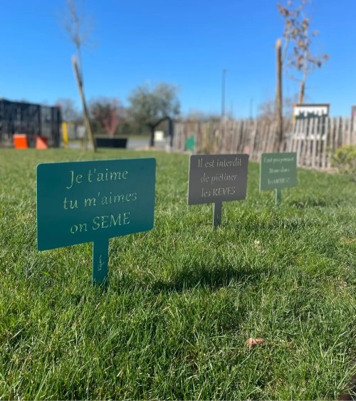 Étiquette de jardin personnalisée - IDfer