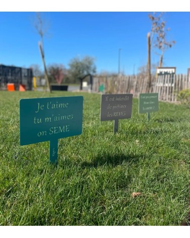 Étiquette de jardin personnalisée - IDfer