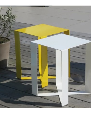 Tabouret haut de gamme en métal design - T-Steel - IDfer