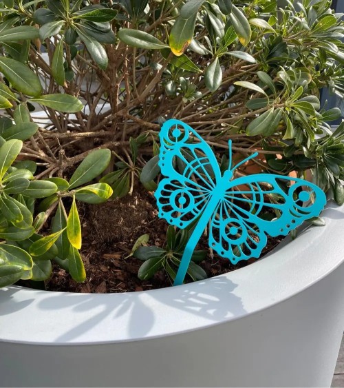 Papillon Cocoon en métal à planter - Décoration de jardin - IDfer