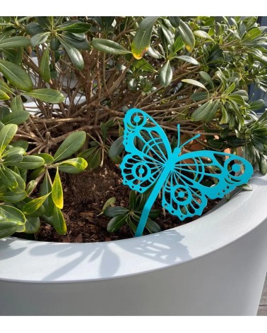 Papillon Cocoon en métal à planter - Décoration de jardin - IDfer