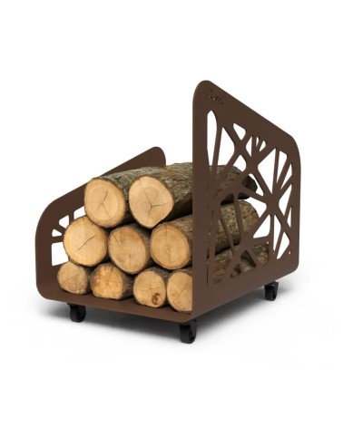 Range-bûches d'intérieur design à roulettes | IDfer
