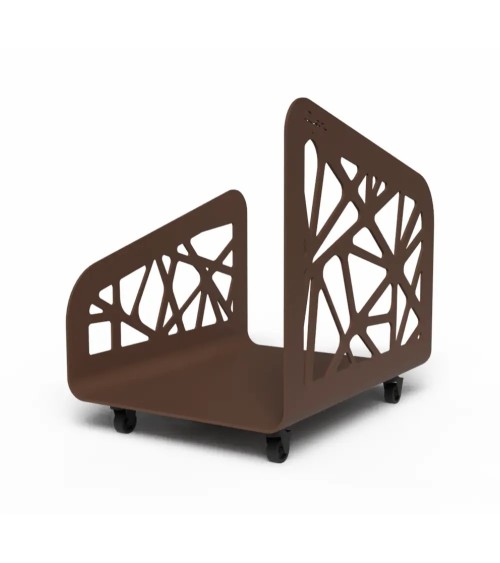 Range-bûches d'intérieur design à roulettes | IDfer