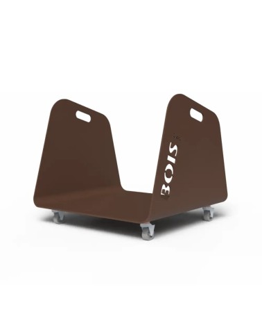 Range-bûches d'intérieur design à roulettes | IDfer