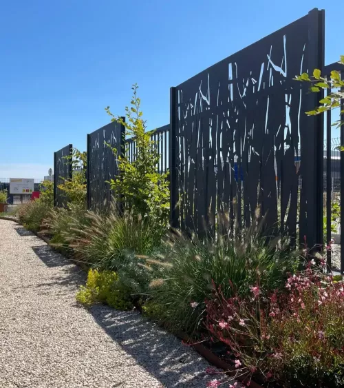 Panneau décoratif brise-vue aluminium| Clôture extérieure IDfer