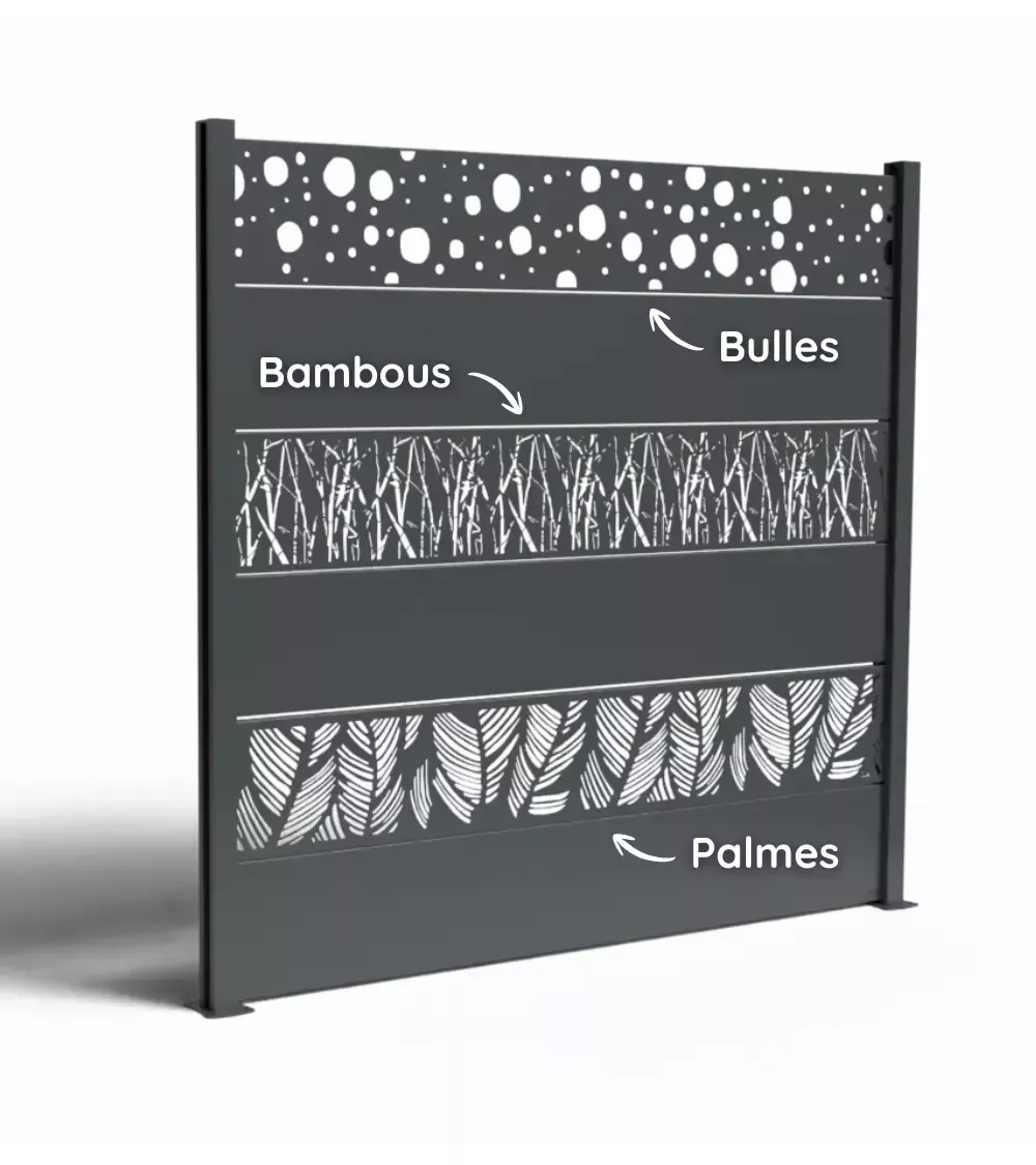 Lame décorative aluminium brise-vue | Clôture extérieure IDfer