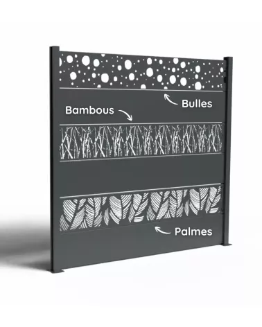 Lame décorative aluminium brise-vue | Clôture extérieure IDfer