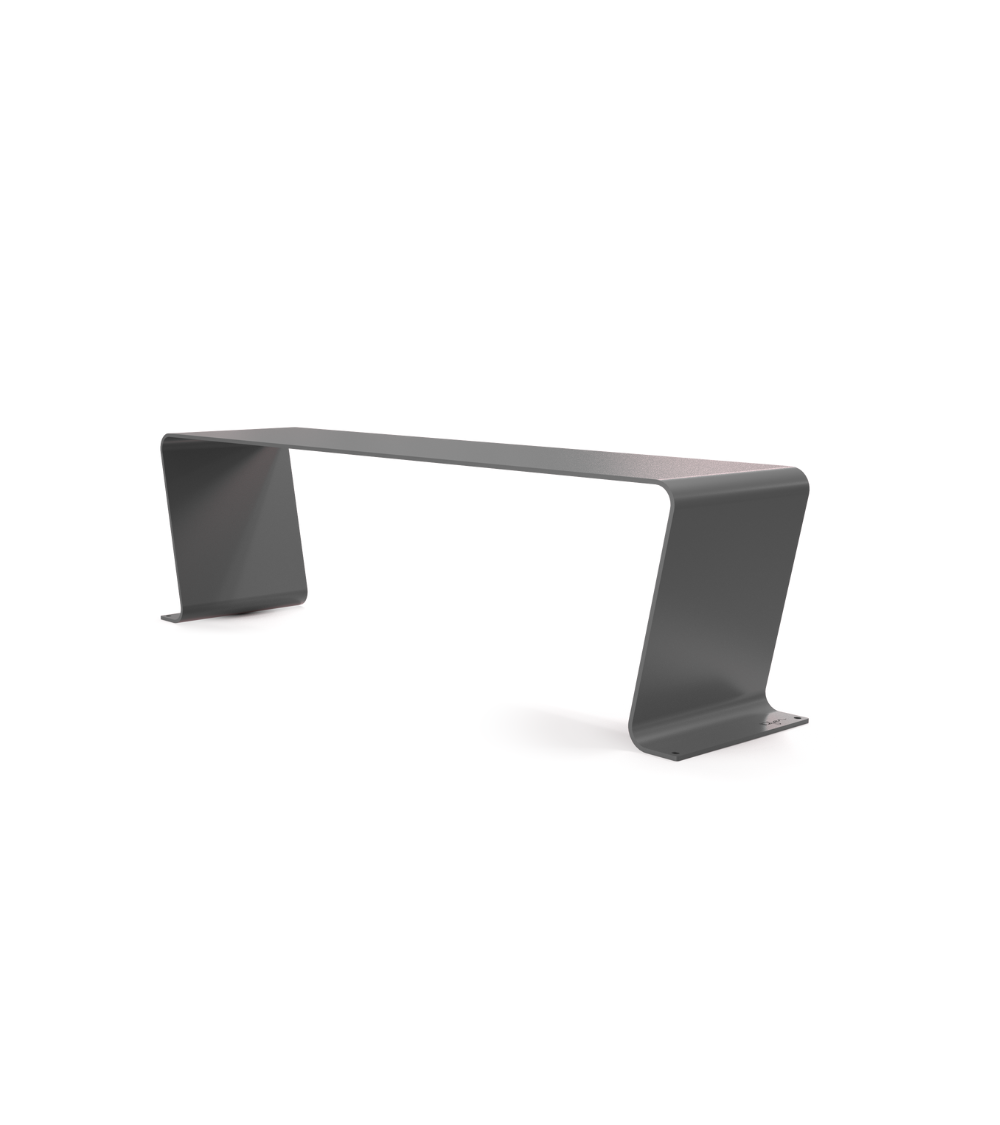Banc design en métal personnalisé - Urbansteel - IDfer