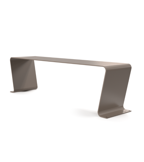 Banc design en métal personnalisé - Urbansteel - IDfer