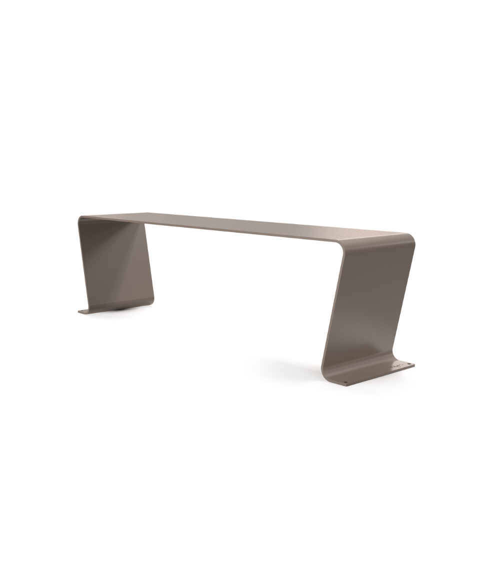 Banc design en métal personnalisé - Urbansteel - IDfer