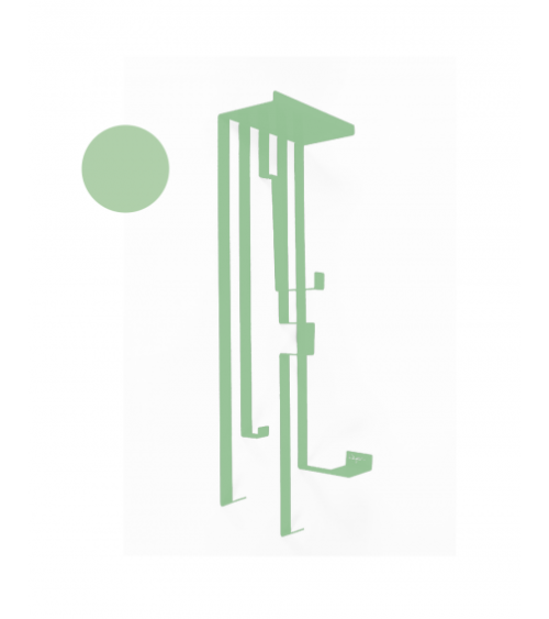Porte manteau en métal, design industriel - Steelband - IDfer