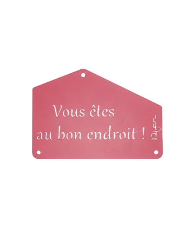 Plaque entrée de maison personnalisée en métal - IDfer
