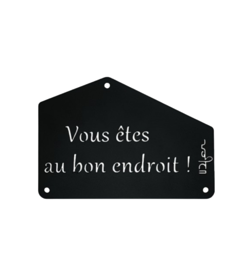 Plaque entrée de maison personnalisée en métal - IDfer