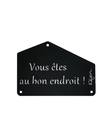 Plaque entrée de maison personnalisée en métal - IDfer