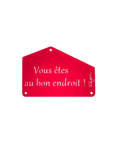 Plaque entrée de maison personnalisée en métal - IDfer