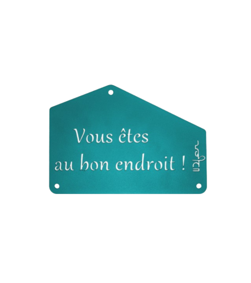 Plaque entrée de maison personnalisée en métal - IDfer