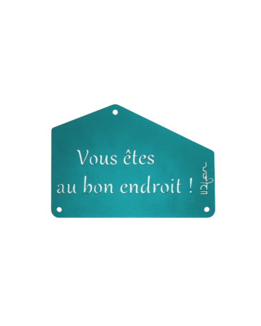 Plaque entrée de maison personnalisée en métal - IDfer