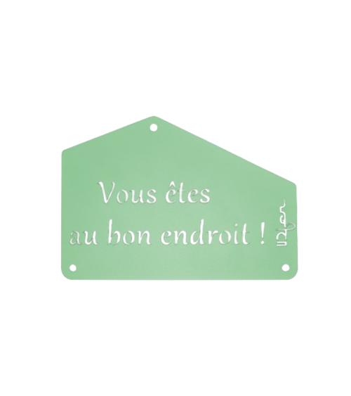 Plaque entrée de maison personnalisée en métal - IDfer