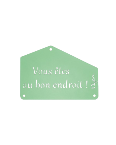 Plaque entrée de maison personnalisée en métal - IDfer