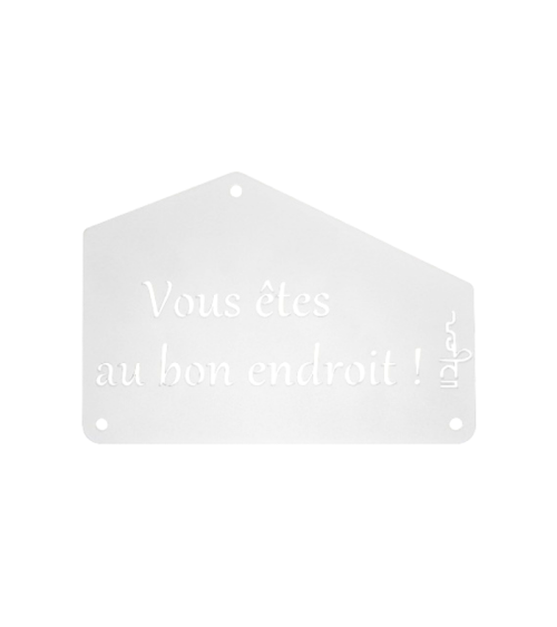 Plaque entrée de maison personnalisée en métal - IDfer