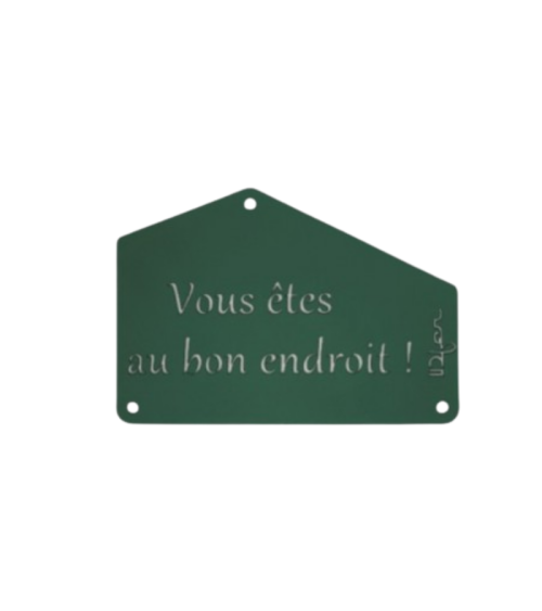 Plaque entrée de maison personnalisée en métal - IDfer