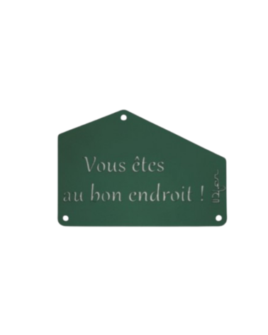 Plaque entrée de maison personnalisée en métal - IDfer