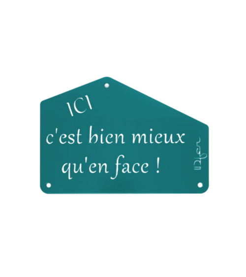 Plaque entrée de maison personnalisée en métal - IDfer