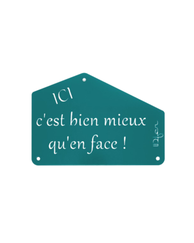 Plaque entrée de maison personnalisée en métal - IDfer