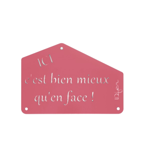 Plaque entrée de maison personnalisée en métal - IDfer