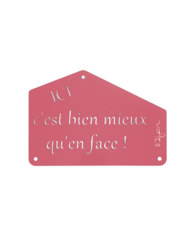 Plaque entrée de maison personnalisée en métal - IDfer