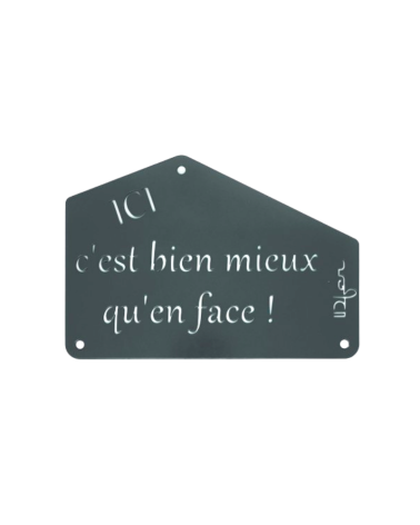 Plaque entrée de maison personnalisée en métal - IDfer