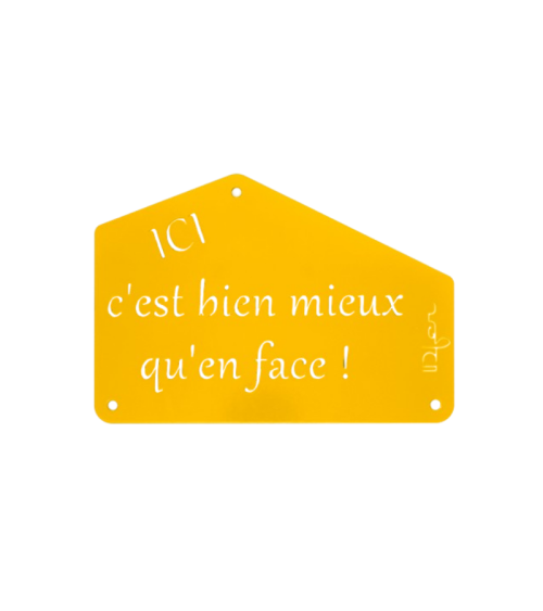 Plaque entrée de maison personnalisée en métal - IDfer