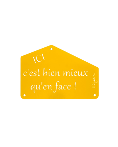 Plaque entrée de maison personnalisée en métal - IDfer