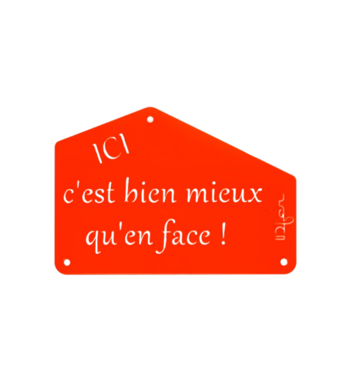 Plaque entrée de maison personnalisée en métal - IDfer