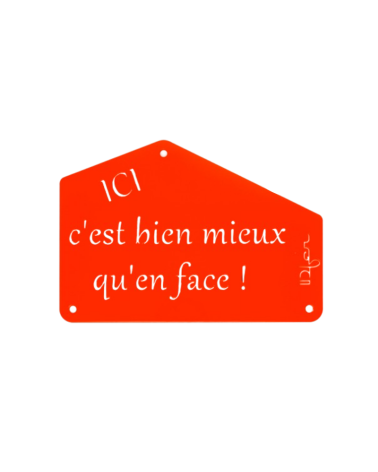 Plaque entrée de maison personnalisée en métal - IDfer