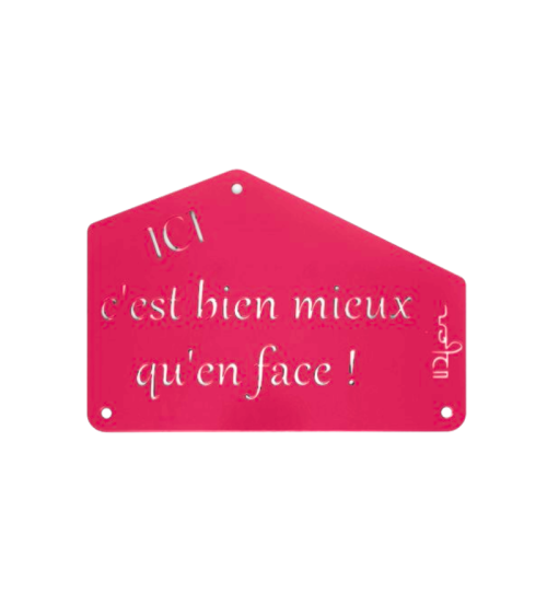 Plaque entrée de maison personnalisée en métal - IDfer