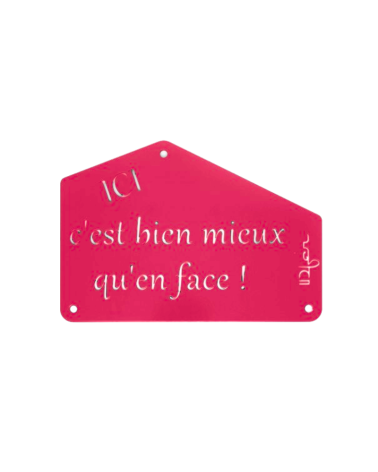 Plaque entrée de maison personnalisée en métal - IDfer