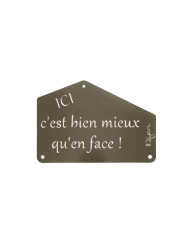Plaque entrée de maison personnalisée en métal - IDfer
